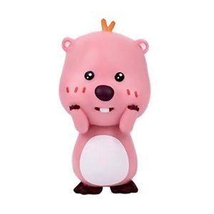Pink Beaver Question Mark Figurine Blind Box Desktop Toy Zanmang Loopy Interactive Collectible PVC Static Model Ruby