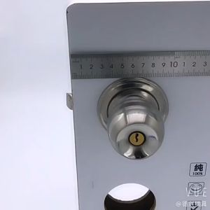 【SG Stock】Cylindrical Lock Stainless Steel Round Knob Door Lock Key Lock Security Bedroom HDB Lock