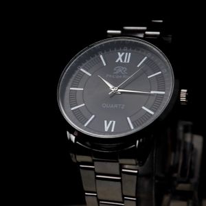 PhiLipe Ricci Jam Tangan Pria Rantai Besi Analog PR07 Free Box