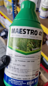 Maestro 41 Racun Rumput Liar 1L/4L Glyphosate Isopropylammonium 41% W/W Penghapus Lalang Pait Kerbau Getah Sawit Mangga Kelapa Kopi Teh Koko - Garden