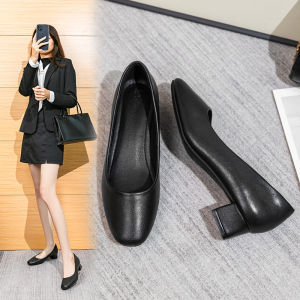 รองเท้านักศึกษา รองเท้ารับปริญญา คัทชูนักศึกษา ส้น 2 นิ้ว HOT sales Women Heeled Sandals