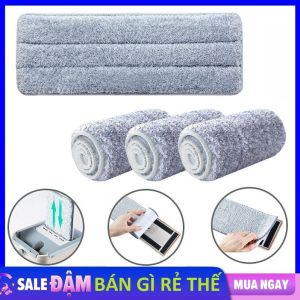 Miếng Lau Nhà Thay Thế 12 x 33Cm Dành Cho Cây Lau Nhà Thông Mình - Bông lau nhà hình chữ nhật dành cho cây lau nhà tự vắt