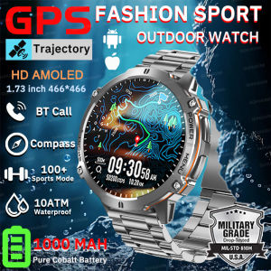2025 Outdoor T-Rex3 Men GPS SmartWatch 1000mAh Battery HD AMOLED Screen Compass 10ATM Waterproof 100+Sports Bluetooth Call Watch