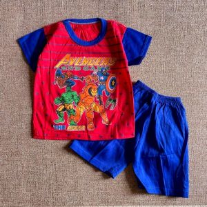 Setelan anak laki2 motif Avengers 1-3thun