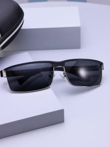 Kính Râm Phân Cực Phong Cách Kinh Doanh Cổ Điển Dành Cho Nam BARCUR Bảo Vệ UV400 Khung Hình Chữ Nhật Tròng Kính Tac Để Sử Dụng Hàng Ngày