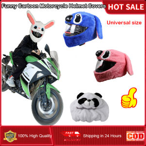 ⭐️【In Stock+Local warehouse】⭐Motorcycle Helmet Covers Funny Cartoon Plush Helmet Protective Cover Helmet Christmas Full Face Covers For Personalized Helmets Party