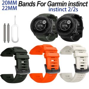 Garmin Soft Silicone Strap Fashion 20mm 22mm Watch Band Bracelet For Instinct 2S Replaceable Rubber Wristband Instinct 2 Belt