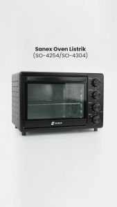 oven sanex so 4245 ukuran 25 liter daya watt 450-900 barang terbaru dari sanex harga promo