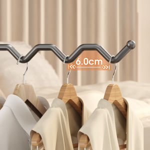 Folding Stainless Steel Clothes Hanger Organizer Multifunctional Travel Hotel Drying Rack Convenient And Simple Clothing Hooks