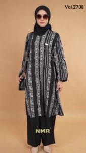 NMR Setelan Celana Tunik Super Soft Print Vol 2708