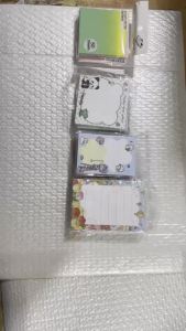 50sheets Stickers Transparent Sticky Notes Waterproof Fluorescence Adhesive Labels Student Memo Pad Stationery School Office