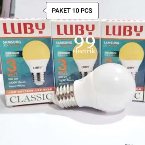 BOHLAM LED / LAMPU LED CAHAYA KUNING LUBY CLASSIC CAHAYA KUNING PAKET 10 PCS