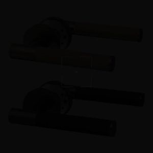 Viladepot Privacy Door Handle Leather Texture Lever Bedroom Bathroom Passage Zinc Alloy Door Lock Without Lock Cylinder