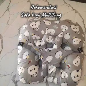 Sofa Bayi Newborn Plus Bantal Peang Kasur Kecil Bayi Empuk dan Nyaman Bahan Lembut