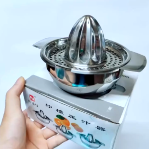 Dụng cụ vắt cam inox cầm tay 2 quai ép cam chanh bằng tay tiện lợi dễ sử dụng