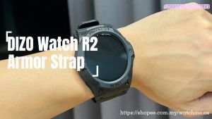 DIZO Watch R2 Armor Strap Casio Style 2in1 Full Protect Body Cover Watch Strap (realme techlife dizo smartwatch)