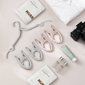 Foldable Travel Hangers Portable Folding Clothes Hangers Collapsible Clothes Drying Rack Travel Accessories