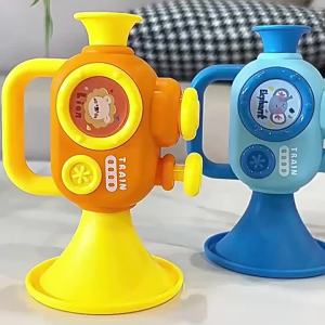 Đồ Chơi Kèn Trumpet Cho Bé Nhạc Cụ Giáo Dục Sớm Không Dùng Điện Chất Liệu Nhựa ABS Dùng Được Cho Cả Bé Trai Và Bé Gái 0-3 Tuổi