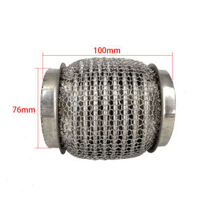 Ống Nối Mềm Bằng Thép Không Gỉ SUS304 Có Khớp Nối Siêu Linh Hoạt 63x100mm 76x100mm 63x150mm 76x150mm - Khớp Nối Mềm Ống Xả Ô Tô