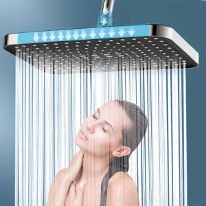 Vòi Sen Mưa Lớn 30cm Áp Lực Cao Xoay 360 Độ ° Đầu Vòi Sen Cầm Tay Bằng Nhựa ABS Tiết Kiệm Nước Xoay Được