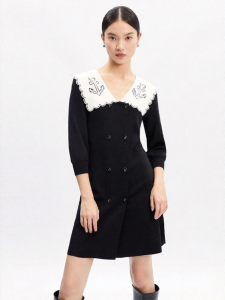 Vero Moda | Đầm Elegance Tay Knit Retro