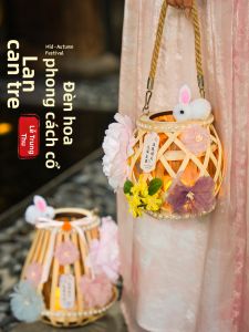Bộ DIY Đèn Lồng Mây Phong Cách Cổ Điển Đèn Lồng Phát Sáng Dụng Cụ Chụp Ảnh