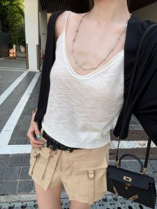 Sun-Protective Lyocell Blended Simple Knit Top
