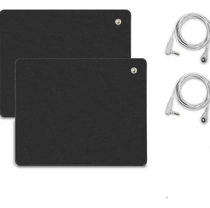 2 Pack Grounding Mat for Desk Bed Earthing Mat Universal Non-Slip Mouse Pad for Anxiety Relief Stress Reduce Sleep Improvement