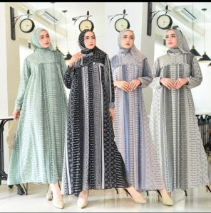 gamis pasmina ceruty babydoll premium jumbo ld 130cm pj 140cm