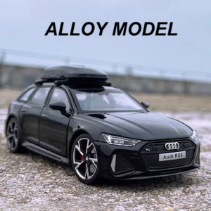 1:32 RS6 RS7 Alloy Miniature Models Diecast Car Toys 6 Doors Opened Sound Light Pull Back Metal Vehices Childrens Holiday Gifts