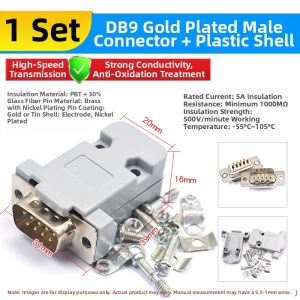 Risym | Male/Female DB9 RS232 Connector
