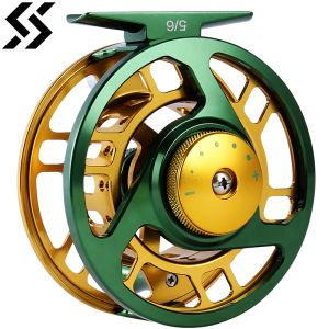 Sougayilang Fly Fishing Reels Aluminium Alloy 5/6 7/8WT Fly Reel Gear Machined Micro Adjusting Drag Fly Fishing Reel De Pesca