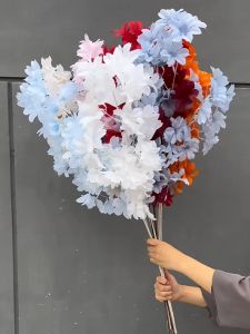 (1Stalk) 90CM SNOW CHERRY BLOSSOM Artificial Fake Flower Bouquet Plant Living Room Home Decor Decoration Bunga Hiasan