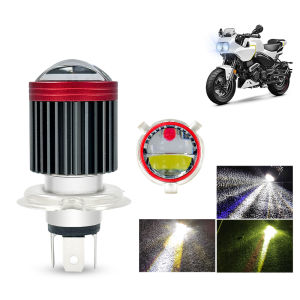 Không thấm nước Xe điện Đèn Pha Led 12 ~ 80V siêu sáng hai màu Laser Spotlight cho xe máy ba bánh đèn pha