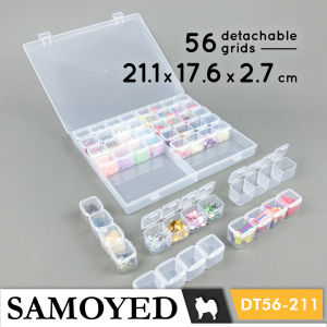 Tempat / Kotak Plastik PP Penyimpanan Serba Guna 56 Kotak / Sekat / Detachable Boxes / Grids / Plastic Storage / Organizer Box Samoyed BX-DT56-211 (Aksesoris / Pernak-Pernik / Kosmetik / Perhiasan / Alat Tulis / Perlengkapan / Peralatan Seni / Jahit)