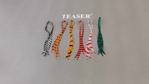TEASER HK061‑SKIRT 3pcs/BAG Silicone Skirt Ties Rubber Skirt Nick Tie DIY Jig Lure Replacement Silicone Tabs Fishing Accessories