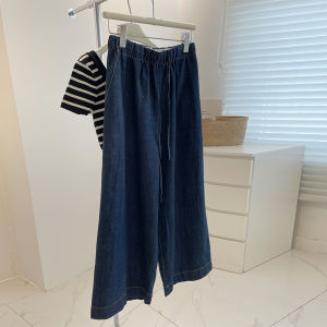 กางเกงยีนส์ทรงตรงเอวสูงทรงหลวมสำหรับผู้หญิง กางเกงขายาวทรงหลวมขากว้างทรงสลิมฟิต ทรงหลวม สไตล์ญี่ปุ่น สไตล์ย้อนยุค ฤดูใบไม้ผลิและฤดูใบไม้ร่วง