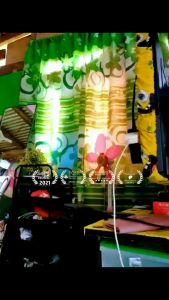 Green Elegant Curtains Sale for Window Door Featured Flower Leaves Curtain Printed Room Decor Animal Design Semi Cotton Orange Yellow Kurtina Sale 1PC 130X200cm Home Textiles COD