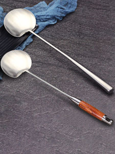 Stainless Steel Spatula with Long Handle Home Spatula Spatula Hollow Oven Mitts Handle Guizhou Chef Spoon 304