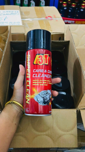 Chai Xịt chế hòa khí Bình xăng con vệ sinh kim phun 3T 450ml