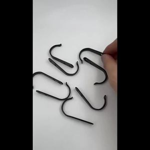 [L] 5/10 Pcs Heavy-Duty Iron Coat Hooks With ScrewsAnti-Rust Wall Mounted For Home Office Industrial