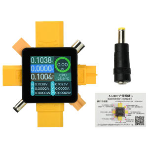 Đồng Hồ Đo Điện Kỹ Thuật Số Vôn Kế Ampe Kế XT369P DC 4.5-80V 30A 4000W Với Phích Cắm XT30 XT60 XT90 Cho Máy Bay Không Người Lái Thiết Bị Kiểm Tra Dung Lượng Dụng Cụ Điện