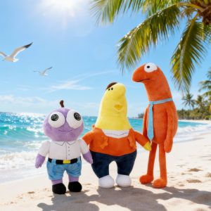 Cute Soft Smiling Friends Plush Toys Cartoon Anime Pillow Dolls Happy Animated Toy Peripherals For Kids Toy Birthday Gift