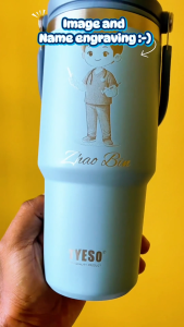 SG STOCK-Tyeso Personalised Engraving Vacuum Stainless Steel Insulated Tumbler Leakproof BPA Free