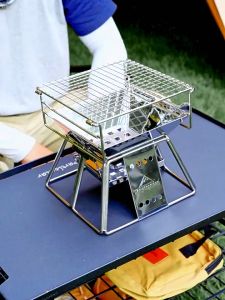 เตาปิ้งย่าง Stainless Steel รุ่น X-Mini พับได้ พร้อมกระเป๋าจัดเก็บ พกพาสะดวก เหมาะกับสายแคมป์ปิ้ง เดินป่า