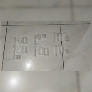 per pasang baut tutup closet duduk universal kotak geser sparepart penutup kloset softclose soft close sekrup bahan pvc tebal