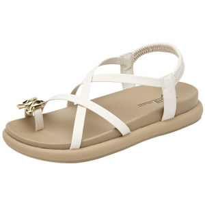 DUSTO | Lace-Up Roman Style Summer Flats Soft Sole Sandals