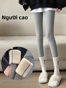 MiiOW | Quần legging lót lông cừu dày dài cho nữ MiiOW Quần dài ống rộng mùa đông Quần lót mùa thu ấm áp 2023
