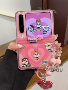 ZPOU Huawei PuraX Foldable Screen Phone Case P50 Pocket2 Cute Cartoon Flying Girl Police Officer Protection for Samsung ZFlip65 Chain Honor VFlip Women