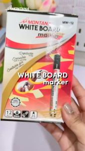 1 pcs Spidol Whiteboard MW12 Montana Warna Hitam bisa di hapus bisa refill isi ulang MW - 12